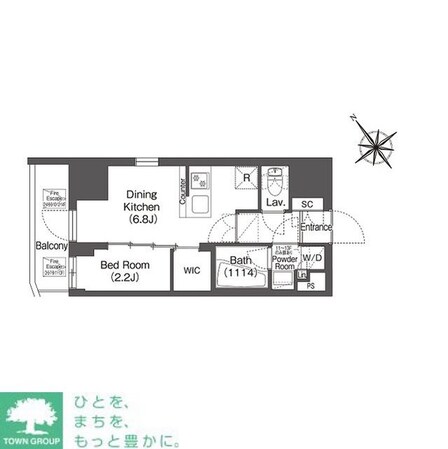 コンフォリア東大井IIの物件間取画像